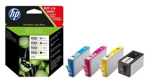 HP Original 920XL Multipack of 4 BK/C/M/Y Ink Cartridges (C2N92AE)